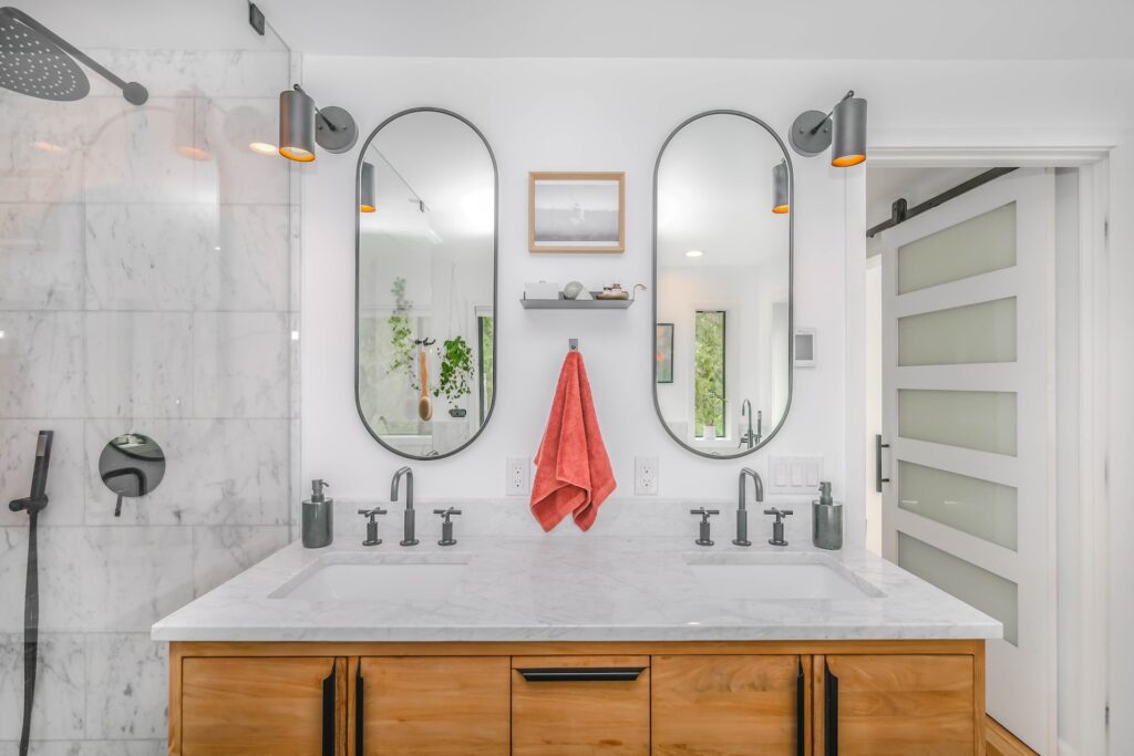 bathroom mirror