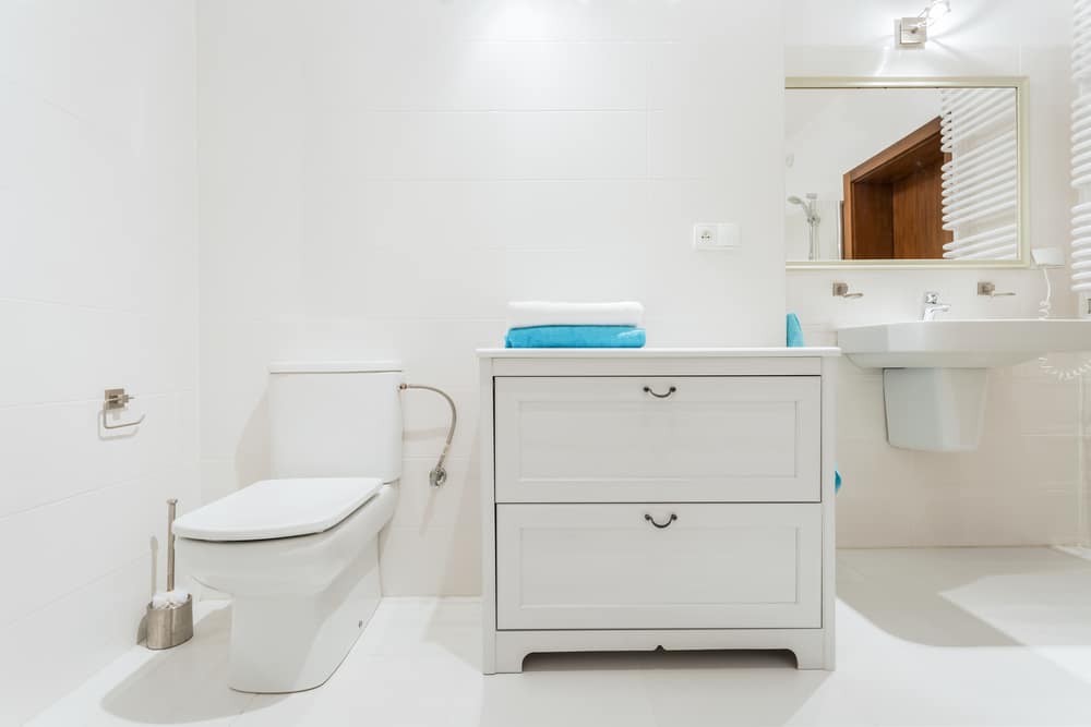 New stylish washroom with beautiful unit